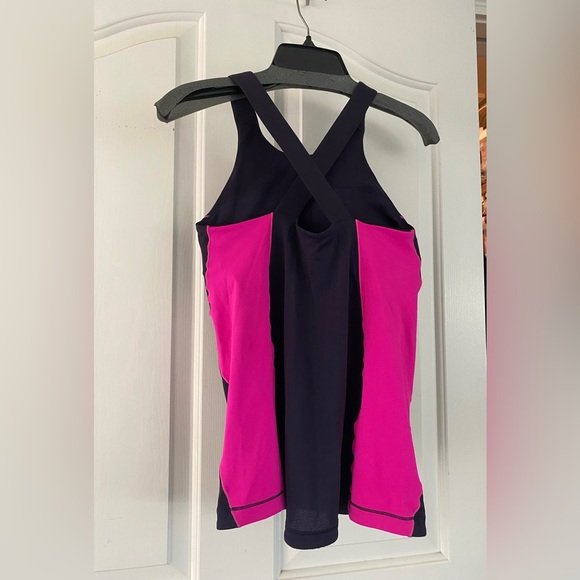 Lululemon Athletica Spin it to Win it tank top - pink & purple, size: 8 - Picture 4 of 8